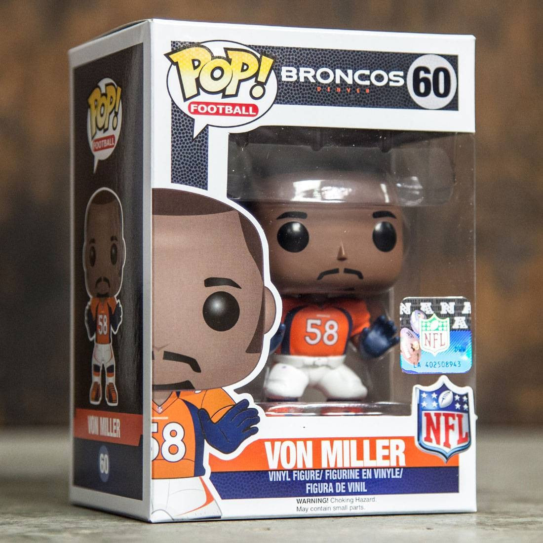 Funko Pop! Football 60 Von Miller Denver Broncos NFL Pop Vinyl Figure