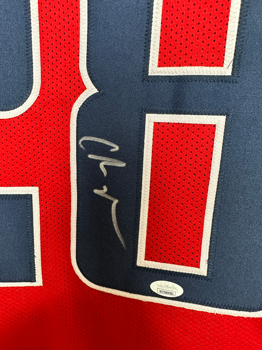 Chris Johnson RB Tennessee Titans Hand Signed Away Red Jersey w/COA JS