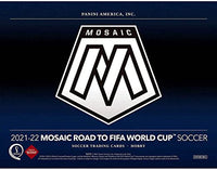 2021-22 Mosaic FIFA Road to World Cup Soccer Hobby Box (10 Packs/15 Cards: 1 Auto)