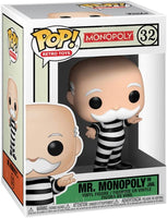 GAME BOARD MONOPOLY "MR. MONOPOLY" IN JAIL OUTFIT POP # 32