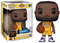 LOS ANGELES LAKERS "LEBRON JAMES # 23 JERSEY " 10 INCH WALMART EXCLUSIVE POP # 97