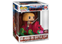 MASTERS OF THE UNIVERSE "HE-MAN ON BATTLE CAT"TARGET CON 2021 LIMITED EDITION EXCLUSIVE (FLOKED) # 84