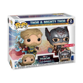 MARVEL LOVE AND THUNDER "THOR & MIGHTY THOR" 2 PACK TARGET EXCLUSIVE POPS