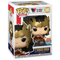 MC COMICS " DEATH METAL WONDER WOMAN" LIMITED EDITION GLOW CHASE -PX EXCLUSIVE POP # 385