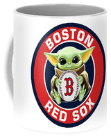 BOSTON RED SOX WITH BABY YODA DOFFEE MUGS