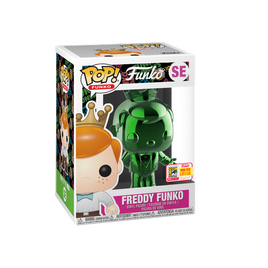 SDCC FUNDAYS 2018 CHROME FREDDY FUNKO POP! TUXEDO GREEN EMERALD LE 1000 PCS