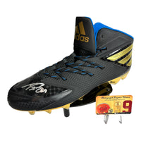 Drew Brees QB Saints Hand Signed Adidas Field Cleat Team Colors w/COA