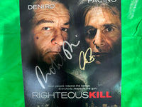 Robert De Niro & Al Pacino Hand Signed Righteous Kill 8x10 Poster Photo w/COA