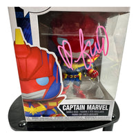 Brie Larson Hand Signed Marvel Avengers " CAPTAIN MARVEL " Funko Pop w/COA