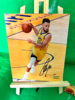 Stephen Curry Hand Signed Warriors 8x10 Photo w/COA