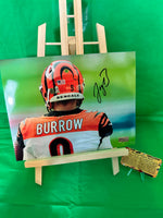 Joe Burrow Hand Signed Bengals 8x10 Photo W/COA