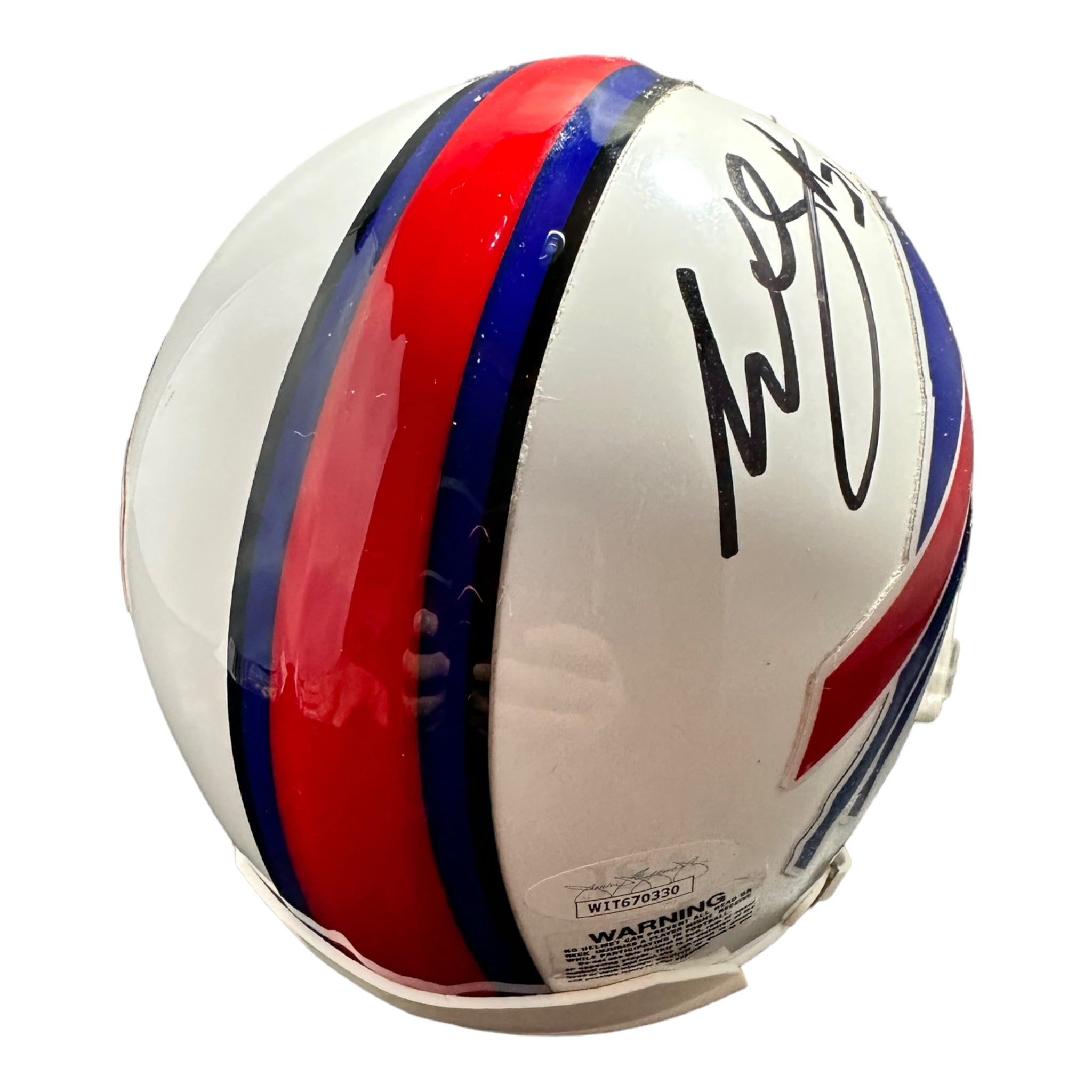 Willis McGahee-#21-Riddell-Buffalo Bills-Autographed Mini Helmet