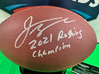 Jonathan Taylor Hand Signed ESPN football with inscription W/COA