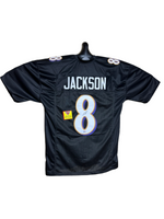 Lamar Jackson QB Baltimore Ravens Hand Signed Home Jersey w/COA