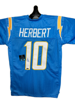 Justin Herbert QB Los Angles Chargers Hand Signed Home Jersey w/COA