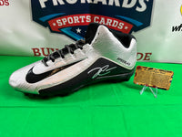 Derek Carr QB Raiders Hand Signed Nike Field Cleat Team Colors w/COA