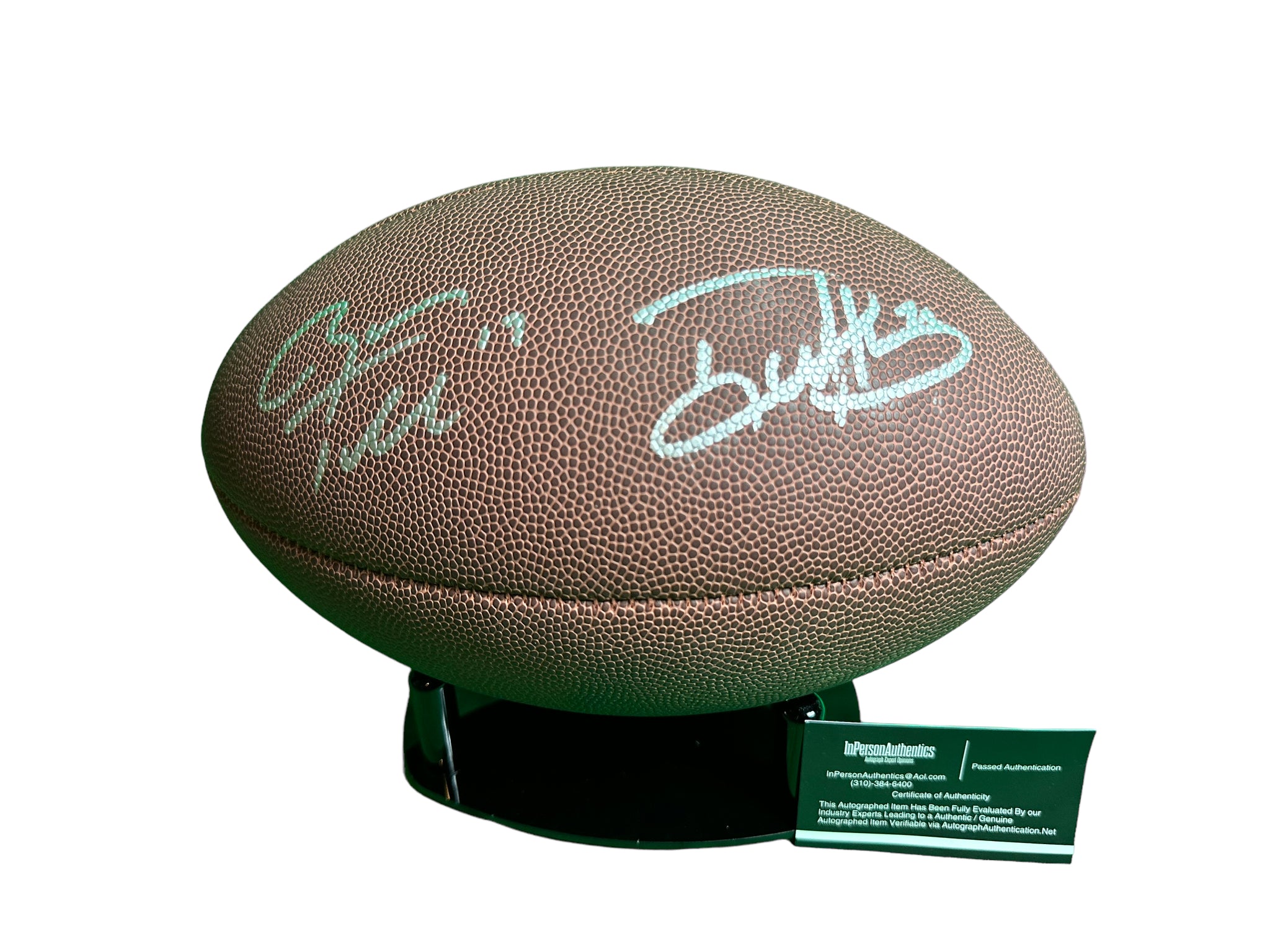 Ryan Tannehill & Derrick Henry Titans Hand Signed NFL Wilson Official