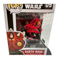 Ray Park Hand Signed Star Wars "Darth Maul " Funko Pop w/COA