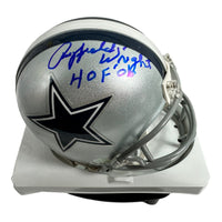 Rayfield Wright - Dallas Cowboys Hand Signed Mini Helmet W/COA