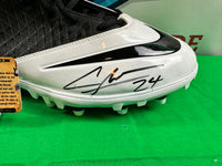 Charles Woodson DB Raiders Hand Signed Nike Field Cleat Team Colors w/COA