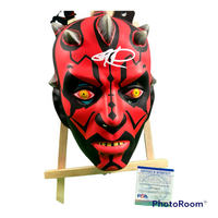 Ray Park "Darth Maul" Hand Signed Star Wars Mask W/COA JSA