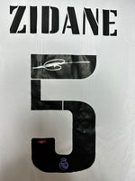 Legendary Zinedine Zidane - Real Madrid Hand Signed Home Jersey w/COA