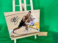 Richard Jefferson & Stephen Curry Hand Signed 8x10 Game Photo w/COA