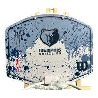 JA Morant Memphis Grizzlies Hand Signed Kids Mini Hoop w/COA