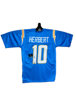 Justin Herbert QB Los Angles Chargers Hand Signed Home Jersey w/COA