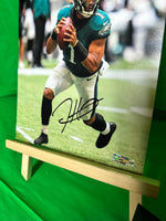 Jalen Hurts Hand Signed Philadelphia Eagles 8x10 Photo W/COA