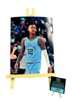 Ja Morant Hand Signed Grizzlies 8x10 Photo w/COA