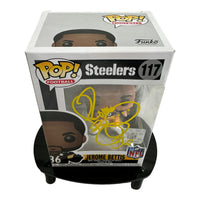 Jerome Bettis " THE BUS " Pittsburg Steelers HOF Hand Signed Funko POP # 117 W/COA