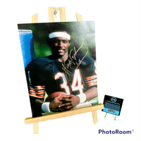 Walter Payton Hand Signed Bears 8x10 Photo w/COA