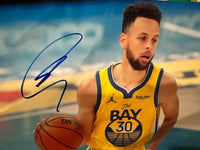 Stephen Curry Hand Signed Warriors 8x10 Photo w/COA