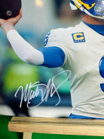 Matthew Stafford Hand Signed Los Angles Rams 8x10 Photo w/COA