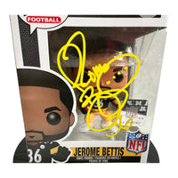 Jerome Bettis " THE BUS " Pittsburg Steelers HOF Hand Signed Funko POP # 117 W/COA