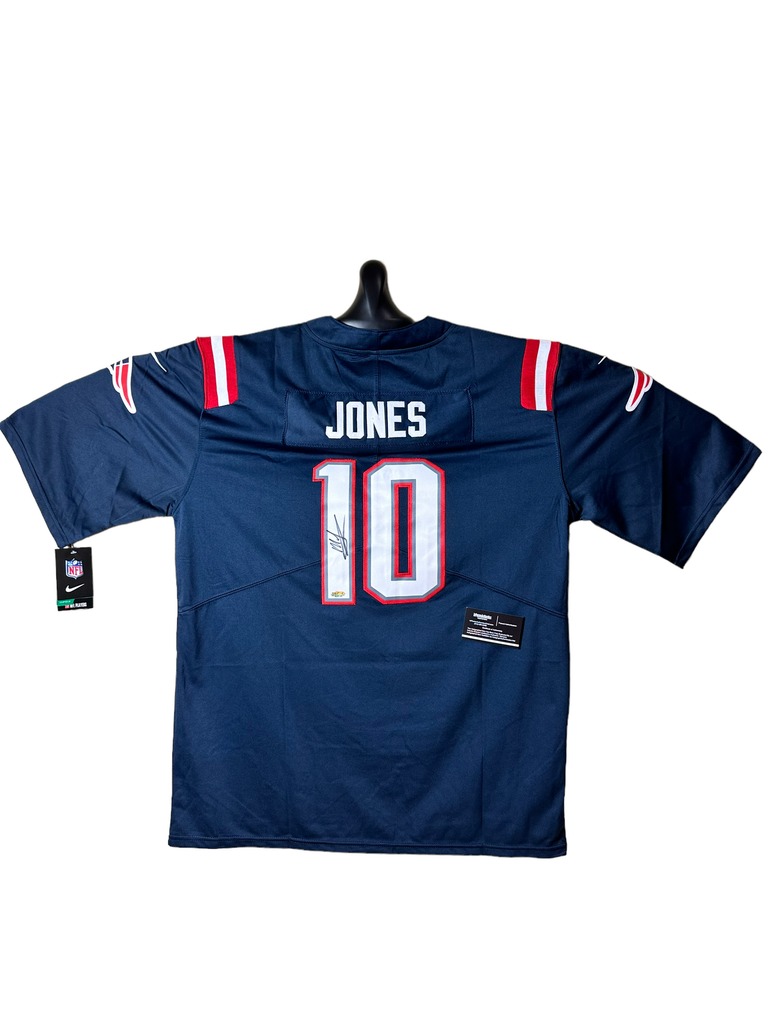 Mac Jones QB Patriots Hand Signed NIKE Home On-Field NFL Jersey w/COA