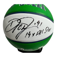 Dirk Nowitzki Dallas Mavericks Hand Signed Wilson Basketball w/COA