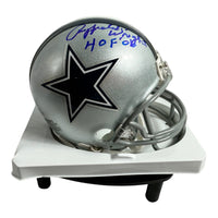 Rayfield Wright - Dallas Cowboys Hand Signed Mini Helmet W/COA