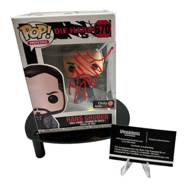 Bruce Willis Hand Signed " Hans Gruber " Die Hard Funko Pop w/COA