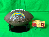 JUSTIN HERBERT QB Chargers Hand Signed Mini Ball W/COA