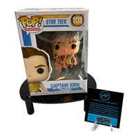 William Shatner Hand Signed " Captain Kirk " Star Trek Funko Pop w/COA