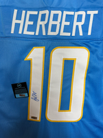 Justin Herbert QB Los Angles Chargers Hand Signed Home Jersey w/COA