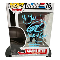 Ray Park Hand Signed G.I. JOE " SNAKE EYES " Funko Pop w/COA