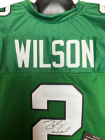 Zach Wilson QB NY Jets Hand Signed Home Jersey w/COA