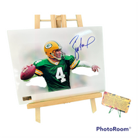 Brett Favre Hand Signed Green Bay Packers 8x10 Photo w/COA