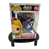 Kathryn Beaumont Hand Signed " ALICE (CURTSYING)" Alice In Wonderland Funko Pop 368 w/COA