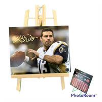 Kurt Warner Hand Signed Rams 8x10 Photo w/COA