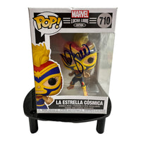 Brie Larson Hand Signed "La Estrella Cosmica" Funko Pop # 710 w/COA