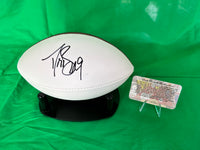 Drew Brees QB Hand Signed Saints Mini Logo Ball W/COA